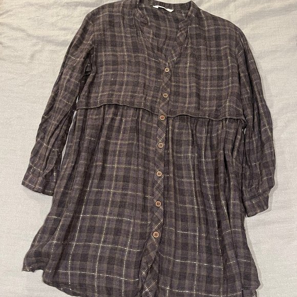 ZARA FLANNEL DRESS - Picture 1 of 2